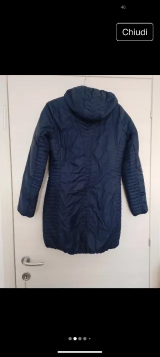 Cappotto double-face blu e rosa