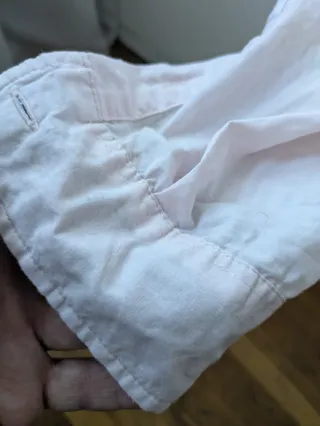 Camisa rosa manga larga