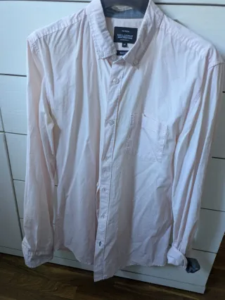Camisa rosa manga larga