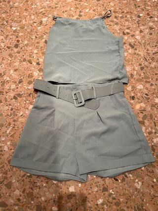Conjunto Top y Shorts Verde