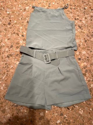 Conjunto Top y Shorts Verde