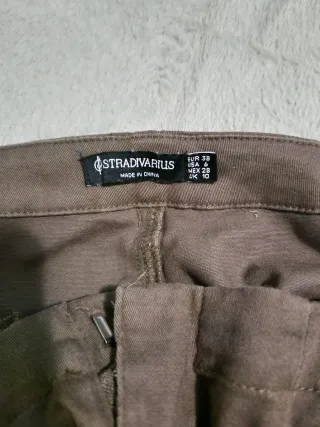 Pantalón Cargo Stradivarius Verde Oliva