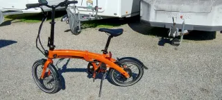 Bicicleta Eléctrica Plegable Naranja