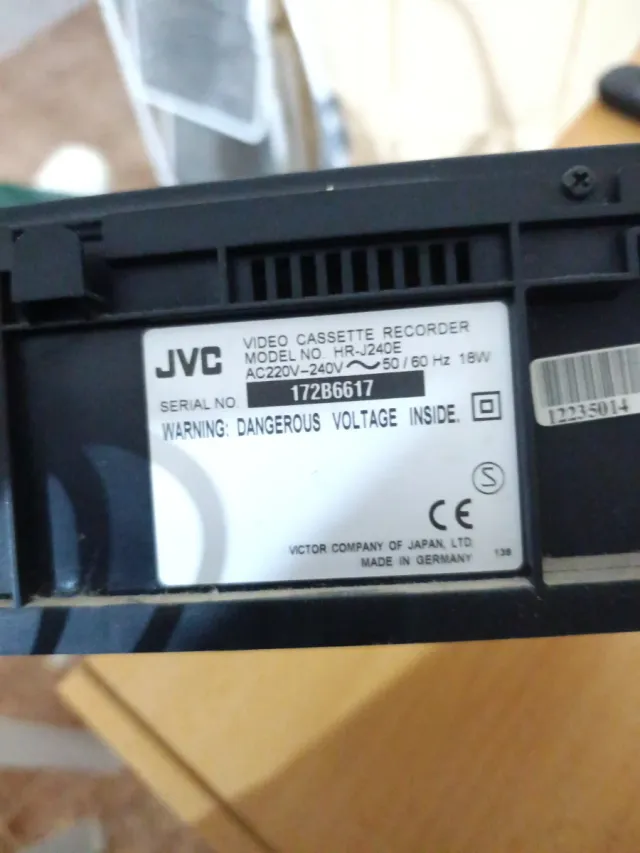 Reproductor Grabador VHS JVC