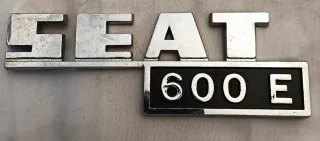 Placa Seat 600 E Metalizada
