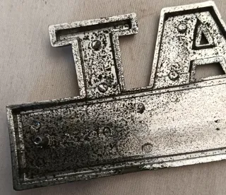 Placa Seat 600 E Metalizada