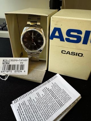 Reloj Casio MTP-1302PD-1A1V Negro/Plata