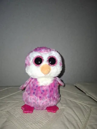 Peluche pinguino rosa