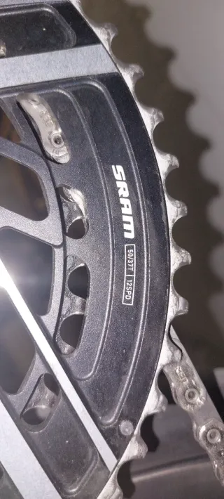 Plato SRAM RED con potenciómetro QUARQ 50/37