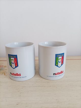 Nutella set n.2 tazze Italia mondiali 