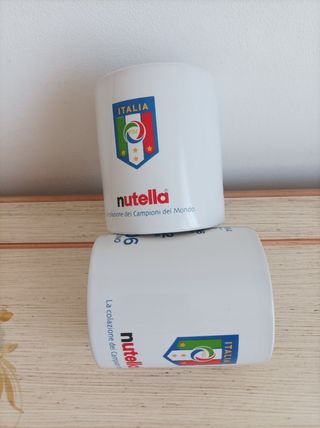 Nutella set n.2 tazze Italia mondiali 