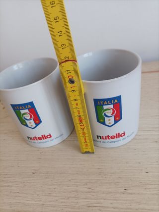 Nutella set n.2 tazze Italia mondiali 