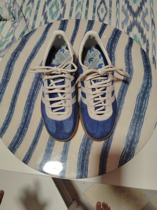 Adidas Talla 38 Beige/Azul