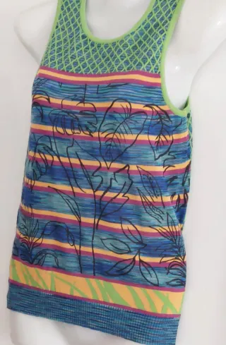 Camiseta Desigual Rayas Hojas