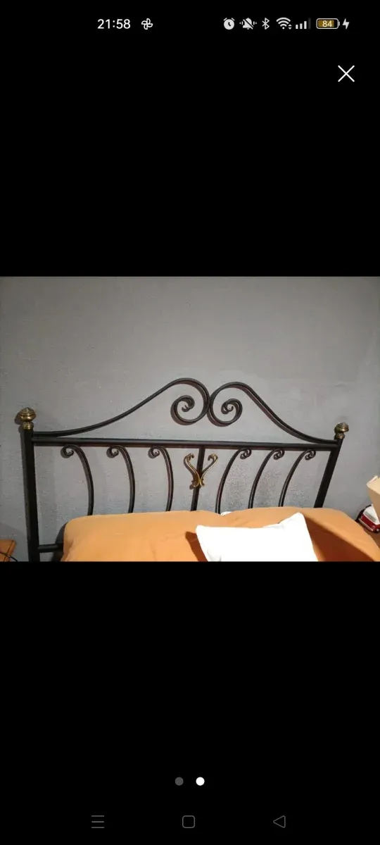 Cabecero de forja estilo clásico