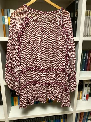 Camisa Couchel T2XL+ (58/60) estampado rojo