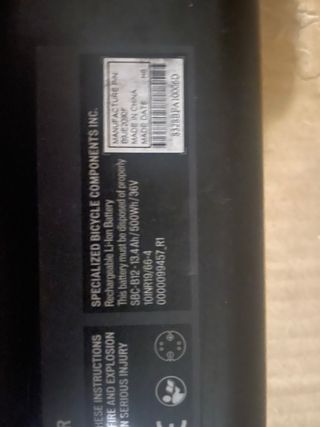 Batería Specialized Turbo Levo / kenevo 500Wh