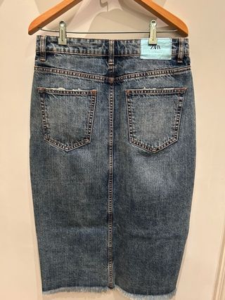 Falda vaquera Zara tubo Talla 38