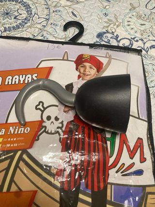 Disfraz Pirata Rayas Niño Talla 3 años 