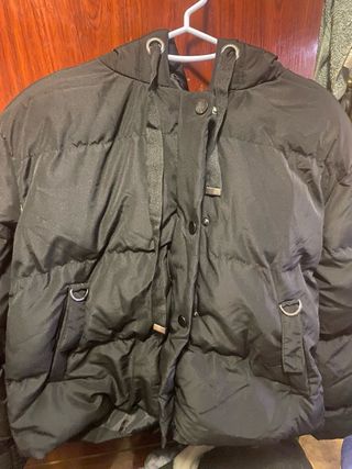 Abrigo bomber negro