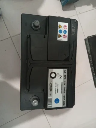 Batería Varta L3 EFB 12V 70Ah 760A