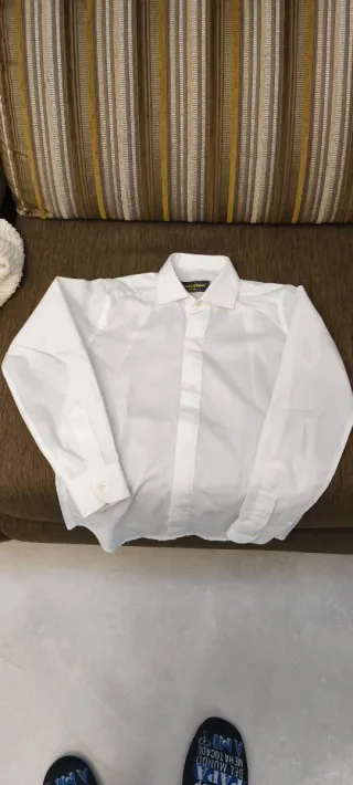 Traje comunión niño Neva Erima azul talla 7 años. 
