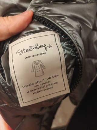 Giubbotto donna nero con interno argento