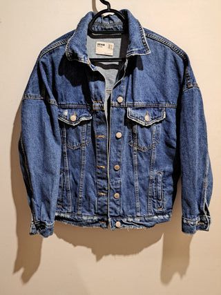 Chaqueta vaquera oversize Bershka XS