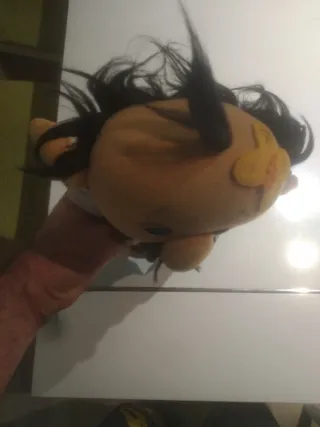 Muñeco de trapo antiguo con bigote