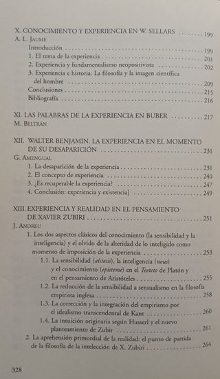 La experiencia: Su significado en la historia...