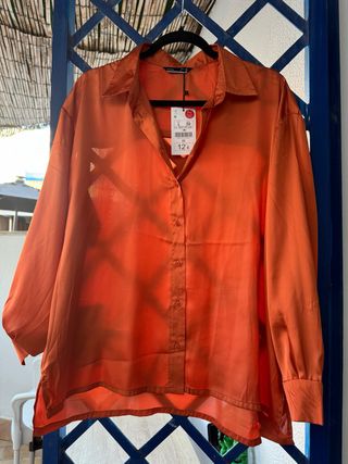 Camisa naranja Lefties Talla L