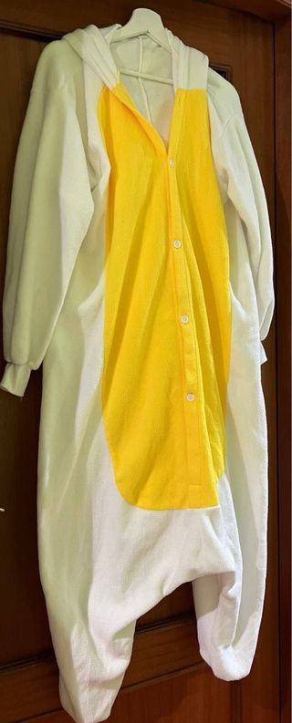 Disfraz Mono Unicornio Blanco y Amarillo