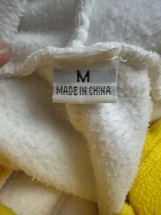 Disfraz Mono Unicornio Blanco y Amarillo