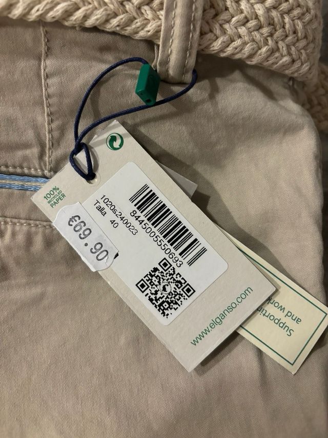 El Ganso Bermuda Talla 40 Beige