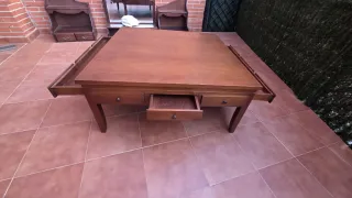 Mesa baja madera maciza 1m x 1m