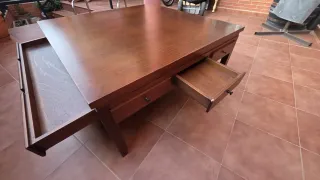 Mesa baja madera maciza 1m x 1m