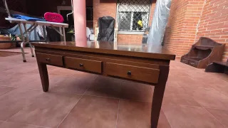 Mesa baja madera maciza 1m x 1m
