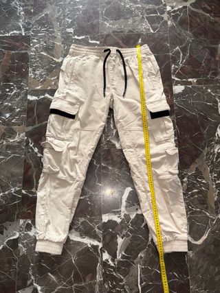 Pantalones Cargo Beige Bershka