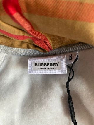 Sudadera Burberry Gris Cremallera