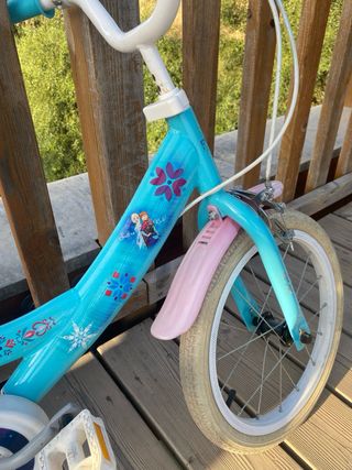 Bicicleta Infantil Frozen Azul