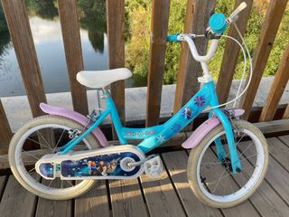 Bicicleta Infantil Frozen Azul