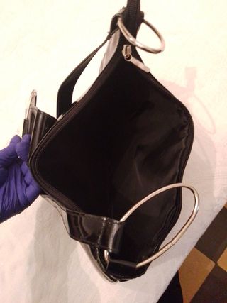 Bolso Charol Vintage Negro