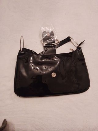 Bolso Charol Vintage Negro