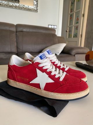 Golden Goose Zapatillas Rojas y Blancas