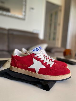 Golden Goose Zapatillas Rojas y Blancas