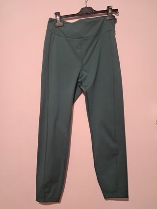 Mallas deportivas verde oscuro talla L