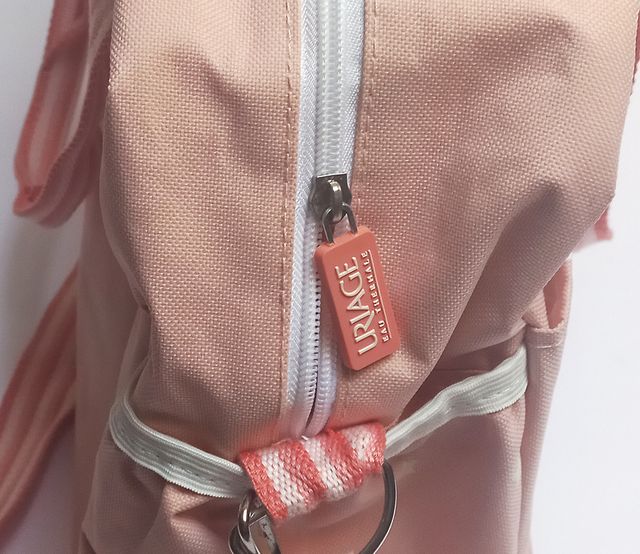 Mala maternidade Uriage rosa estrelas