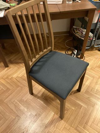 Juego 4 Sillas Madera Ikea