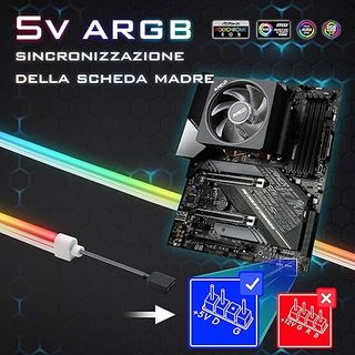 EZDIY-FAB Rainbow LED Strip 1m Indirizzabile FC046