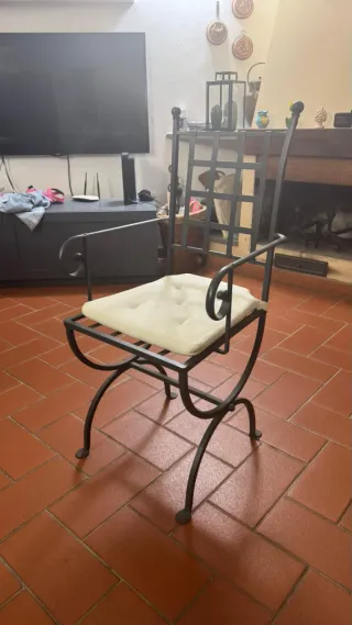 Sedie in ferro battuto